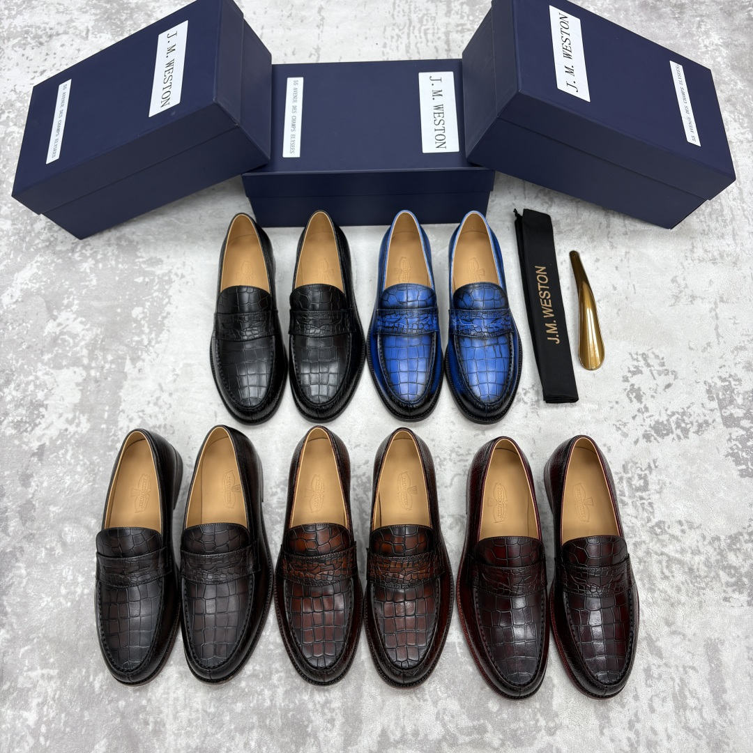 💋💍J.M.Westo*n 威士-顿 品牌经典 180 系列乐福鞋皮鞋 法国顶级皮鞋品牌 威士-顿皮鞋品