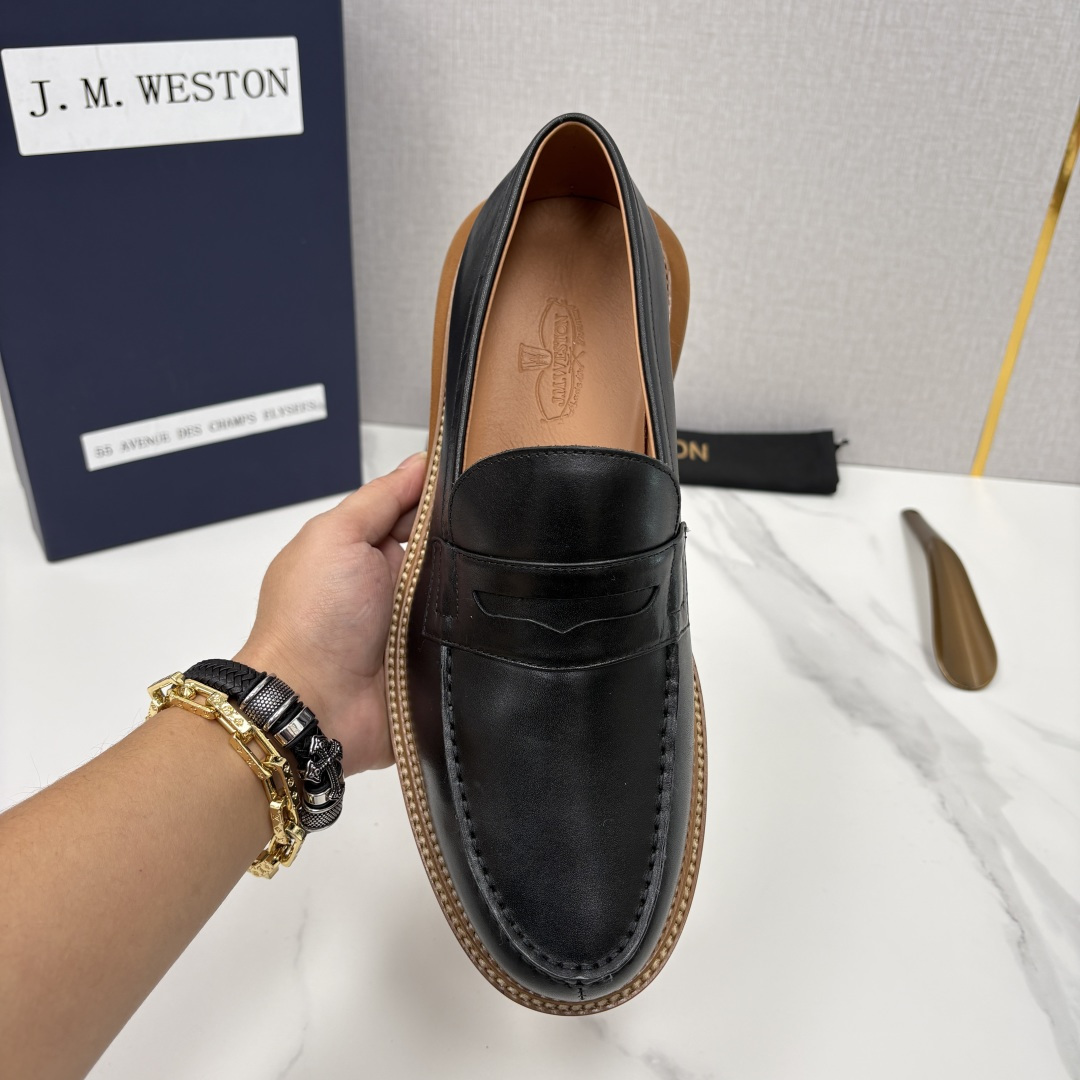 💋💍J.M.Westo*n 威士-顿 sacai × J.M.Weston 联名乐福鞋皮鞋 百年匠艺与先