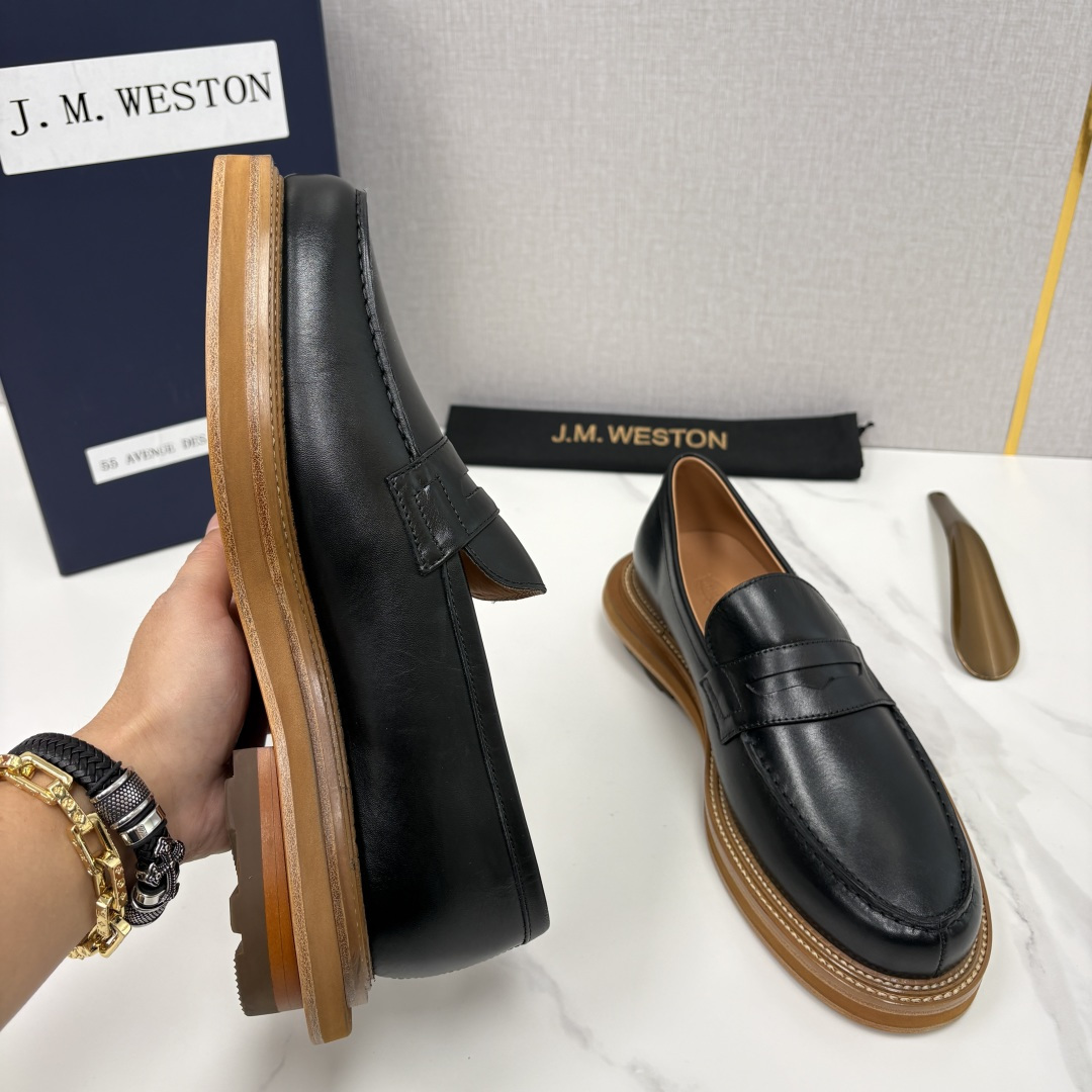 💋💍J.M.Westo*n 威士-顿 sacai × J.M.Weston 联名乐福鞋皮鞋 百年匠艺与先
