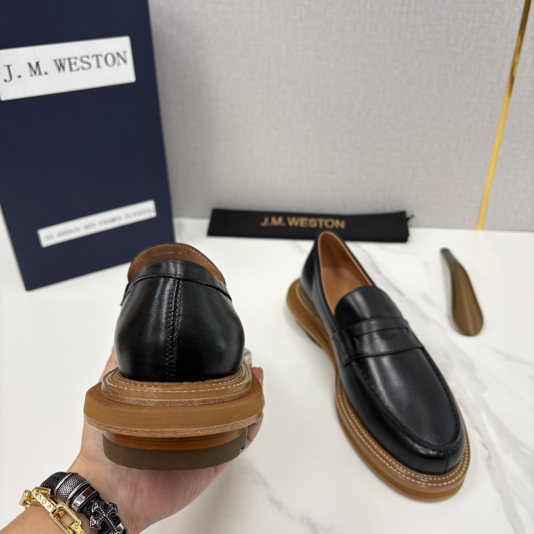 💋💍J.M.Westo*n 威士-顿 sacai × J.M.Weston 联名乐福鞋皮鞋 百年匠艺与先