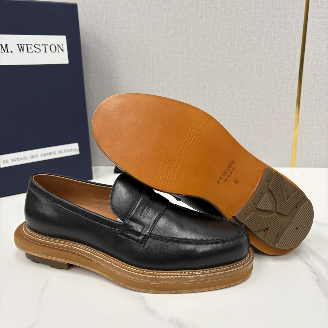 💋💍J.M.Westo*n 威士-顿 sacai × J.M.Weston 联名乐福鞋皮鞋 百年匠艺与先