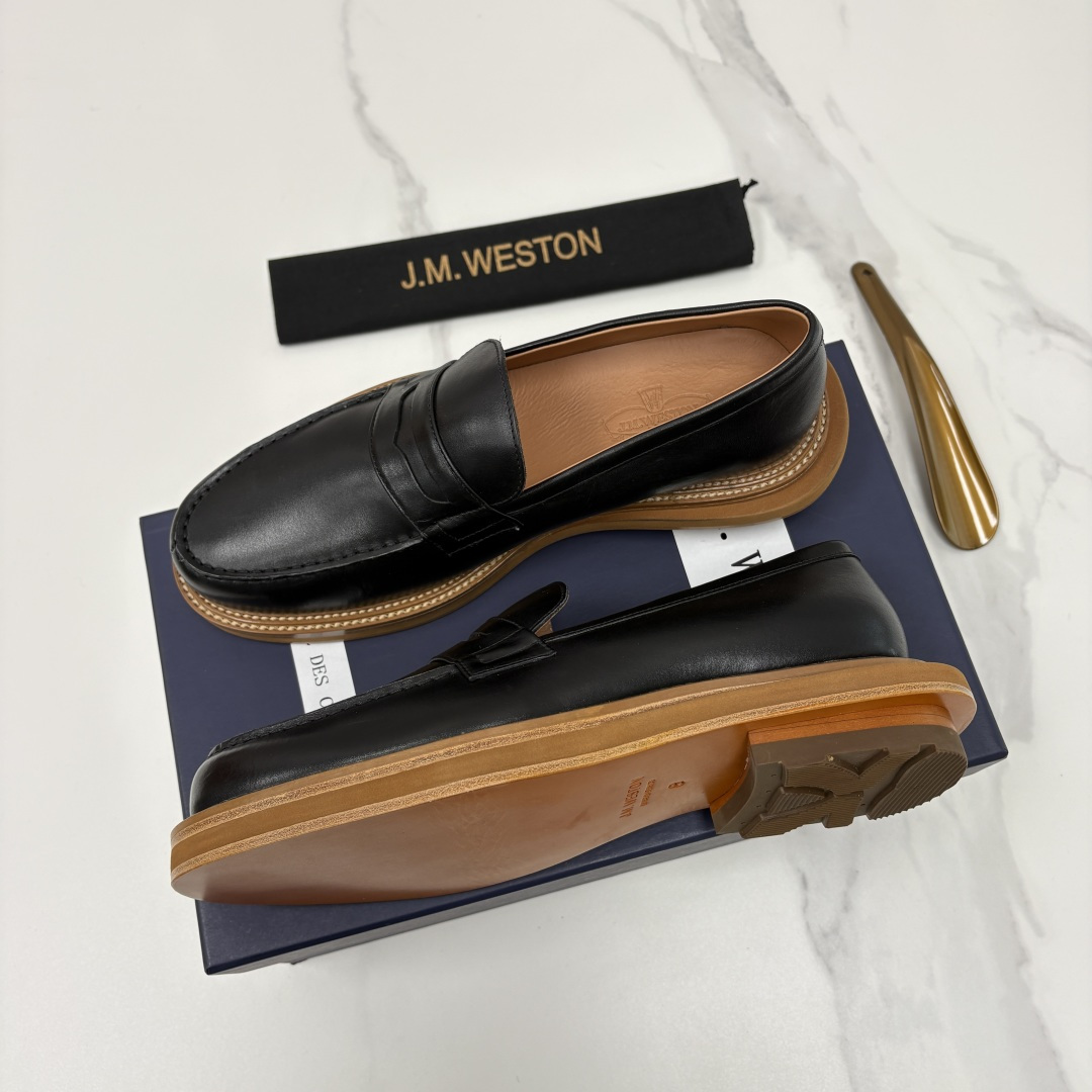 💋💍J.M.Westo*n 威士-顿 sacai × J.M.Weston 联名乐福鞋皮鞋 百年匠艺与先