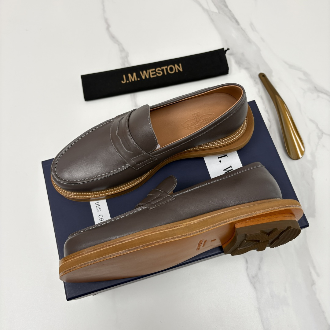 💋💍J.M.Westo*n 威士-顿 sacai × J.M.Weston 联名乐福鞋皮鞋 百年匠艺与先