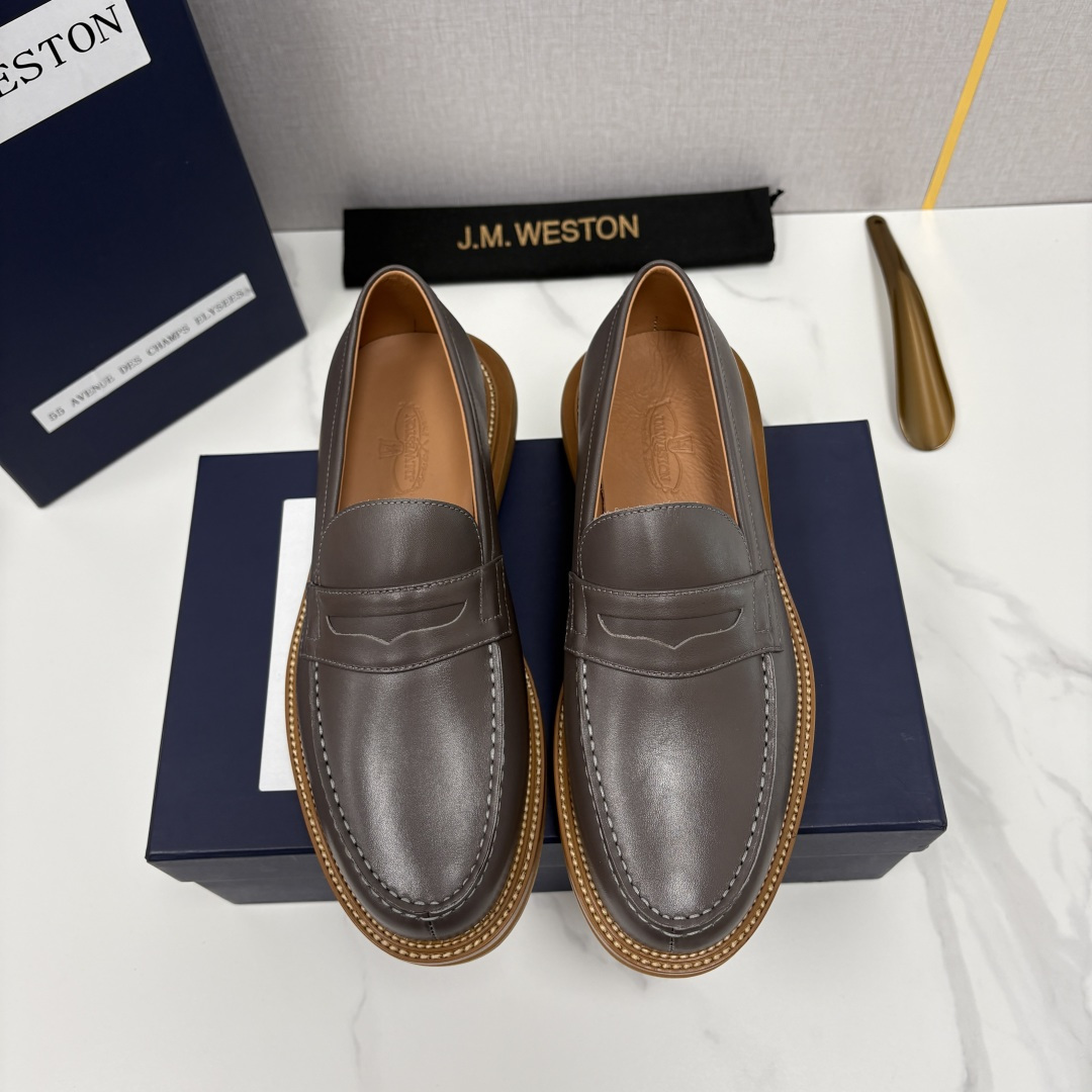 💋💍J.M.Westo*n 威士-顿 sacai × J.M.Weston 联名乐福鞋皮鞋 百年匠艺与先