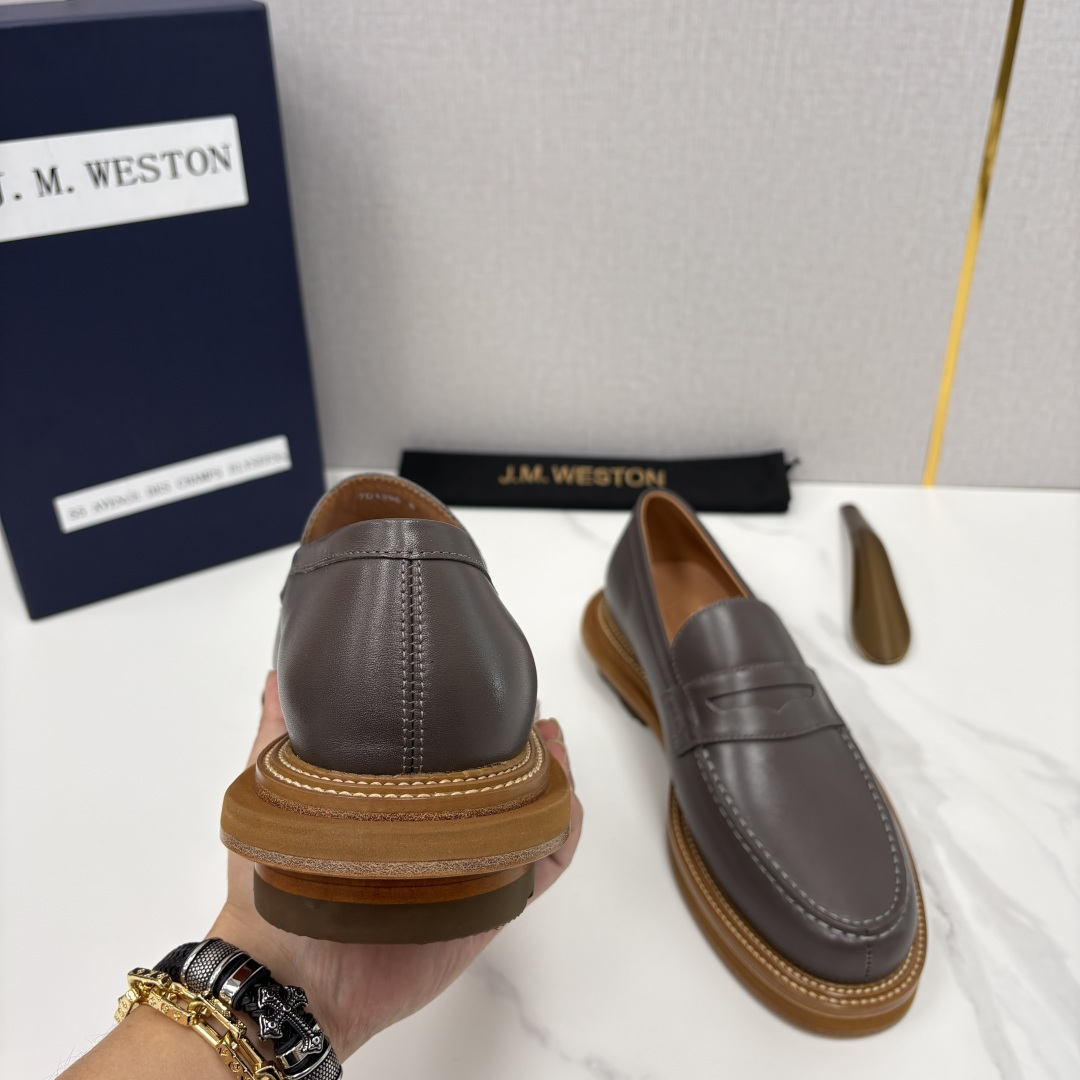 💋💍J.M.Westo*n 威士-顿 sacai × J.M.Weston 联名乐福鞋皮鞋 百年匠艺与先