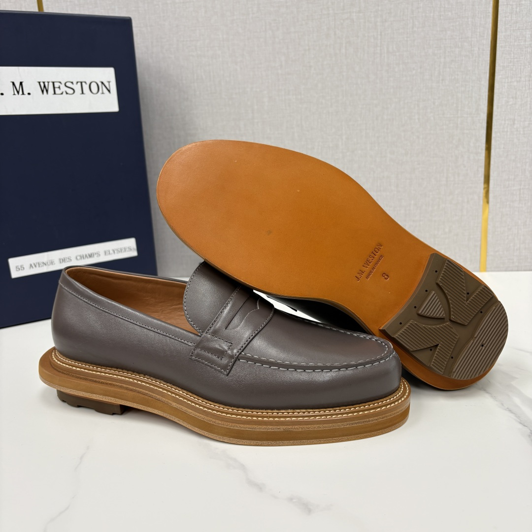 💋💍J.M.Westo*n 威士-顿 sacai × J.M.Weston 联名乐福鞋皮鞋 百年匠艺与先