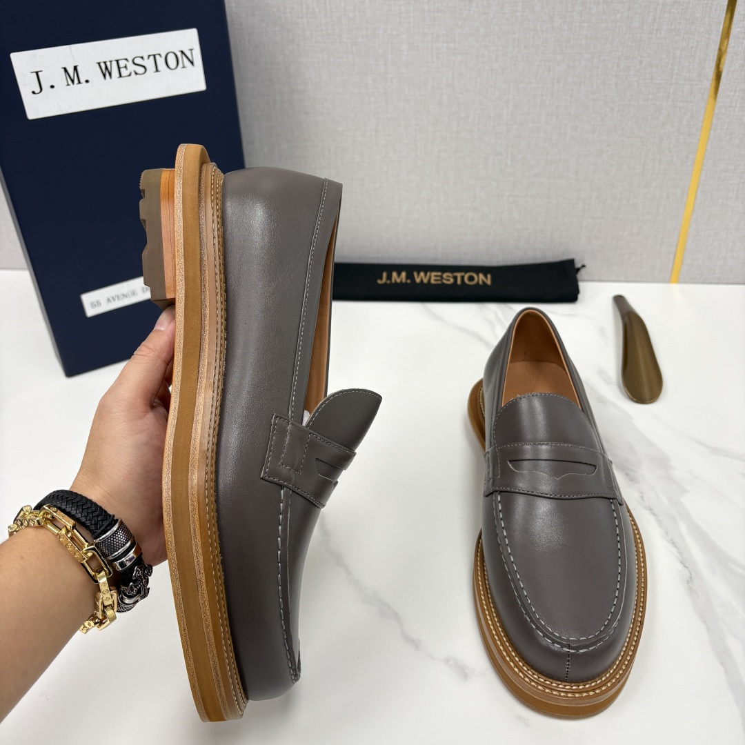 💋💍J.M.Westo*n 威士-顿 sacai × J.M.Weston 联名乐福鞋皮鞋 百年匠艺与先