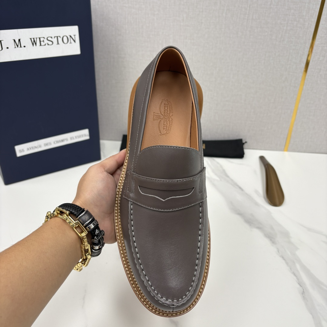 💋💍J.M.Westo*n 威士-顿 sacai × J.M.Weston 联名乐福鞋皮鞋 百年匠艺与先