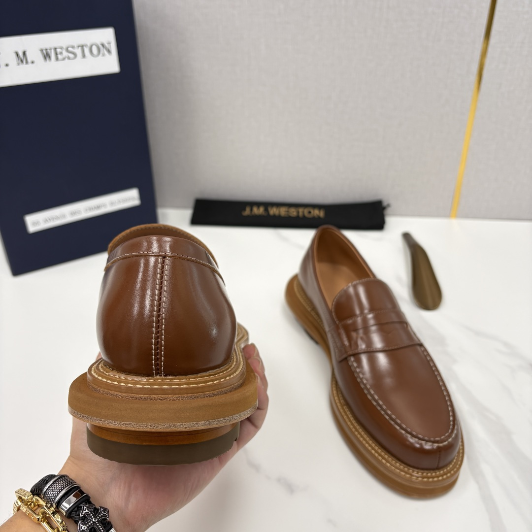 💋💍J.M.Westo*n 威士-顿 sacai × J.M.Weston 联名乐福鞋皮鞋 百年匠艺与先