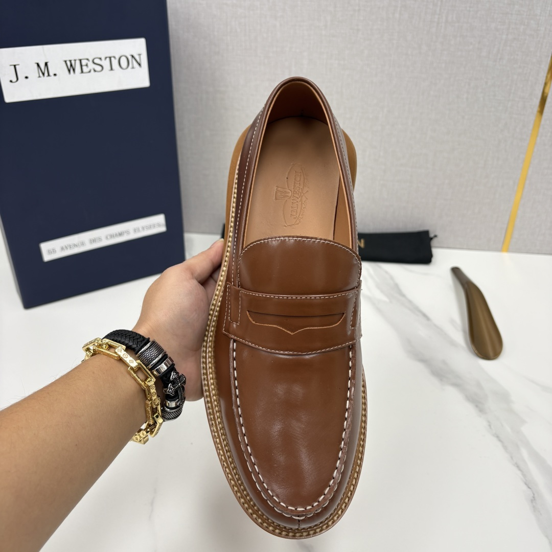 💋💍J.M.Westo*n 威士-顿 sacai × J.M.Weston 联名乐福鞋皮鞋 百年匠艺与先