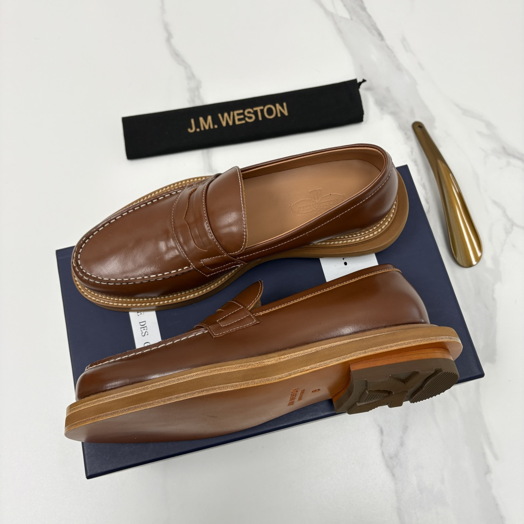 💋💍J.M.Westo*n 威士-顿 sacai × J.M.Weston 联名乐福鞋皮鞋 百年匠艺与先