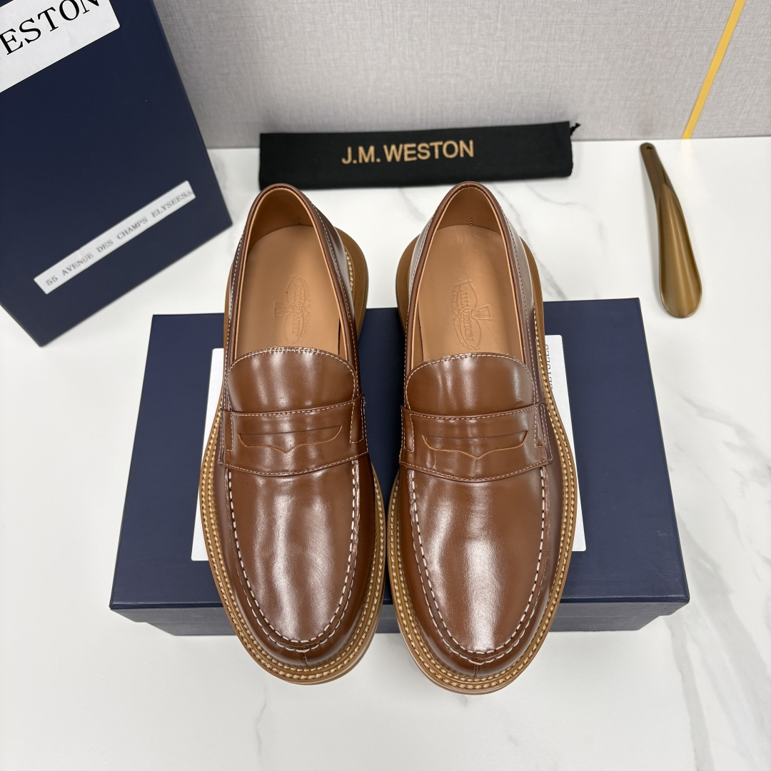 💋💍J.M.Westo*n 威士-顿 sacai × J.M.Weston 联名乐福鞋皮鞋 百年匠艺与先