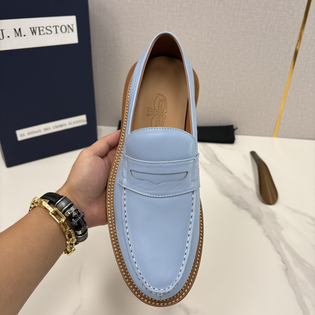 💋💍J.M.Westo*n 威士-顿 sacai × J.M.Weston 联名乐福鞋皮鞋 百年匠艺与先