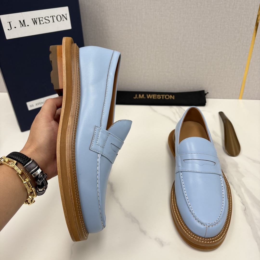💋💍J.M.Westo*n 威士-顿 sacai × J.M.Weston 联名乐福鞋皮鞋 百年匠艺与先
