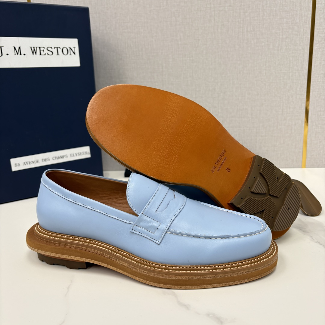 💋💍J.M.Westo*n 威士-顿 sacai × J.M.Weston 联名乐福鞋皮鞋 百年匠艺与先