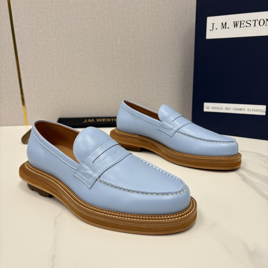 💋💍J.M.Westo*n 威士-顿 sacai × J.M.Weston 联名乐福鞋皮鞋 百年匠艺与先