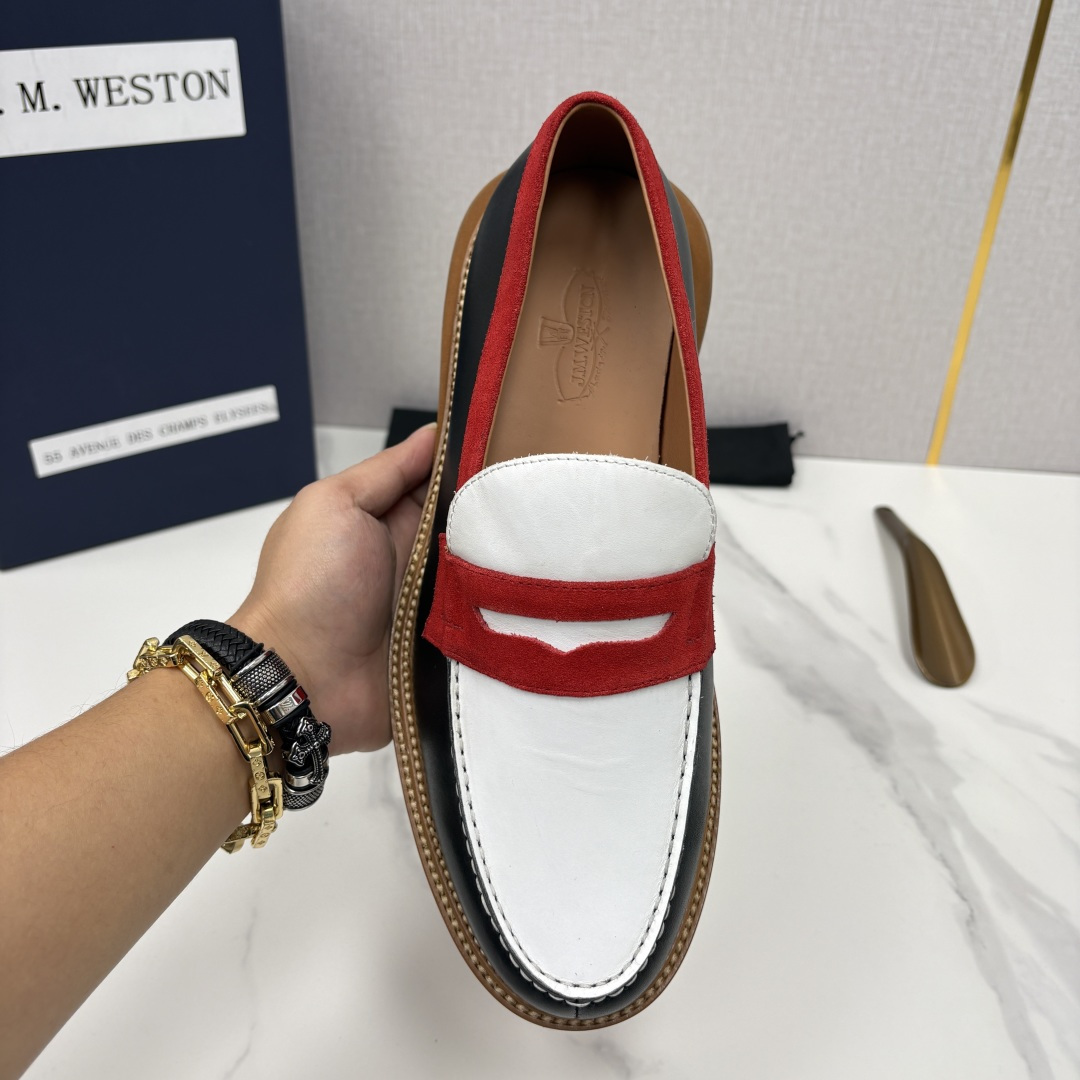 💋💍J.M.Westo*n 威士-顿 sacai × J.M.Weston 联名乐福鞋皮鞋 百年匠艺与先