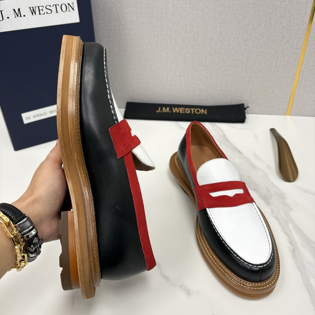 💋💍J.M.Westo*n 威士-顿 sacai × J.M.Weston 联名乐福鞋皮鞋 百年匠艺与先