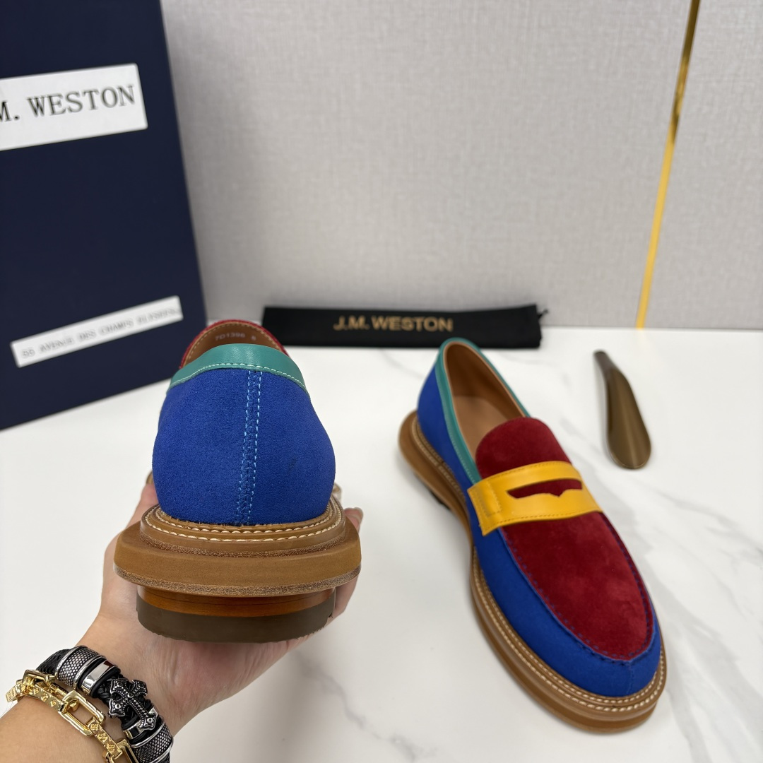 💋💍J.M.Westo*n 威士-顿 sacai × J.M.Weston 联名乐福鞋皮鞋 百年匠艺与先