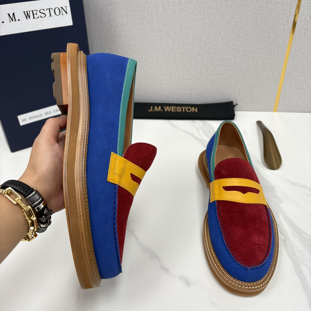 💋💍J.M.Westo*n 威士-顿 sacai × J.M.Weston 联名乐福鞋皮鞋 百年匠艺与先