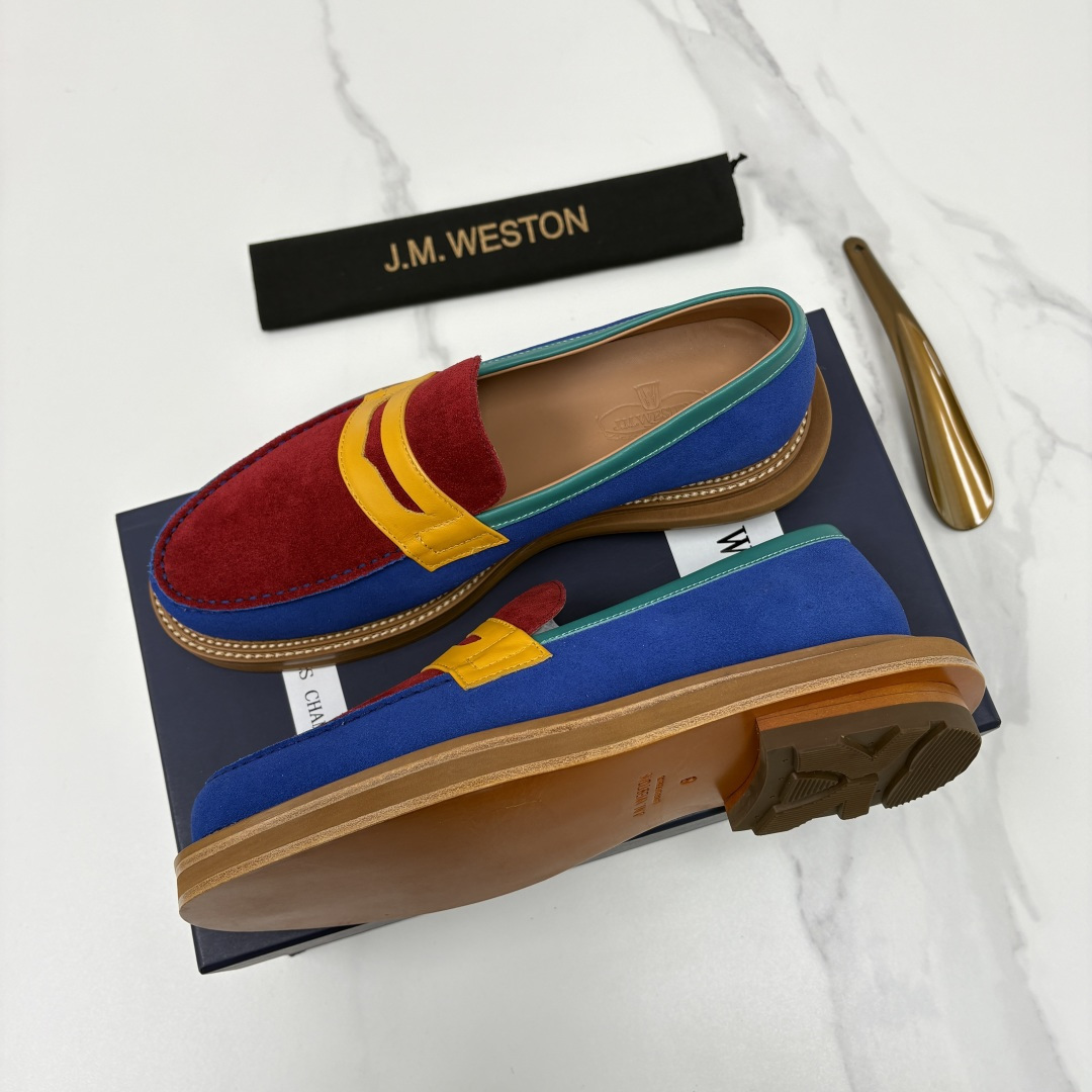 💋💍J.M.Westo*n 威士-顿 sacai × J.M.Weston 联名乐福鞋皮鞋 百年匠艺与先