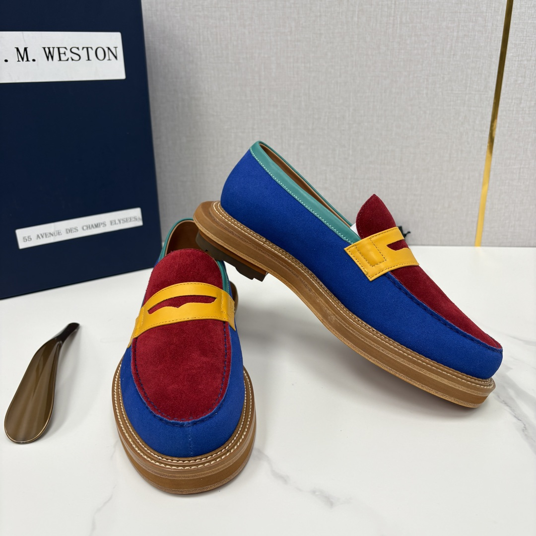 💋💍J.M.Westo*n 威士-顿 sacai × J.M.Weston 联名乐福鞋皮鞋 百年匠艺与先