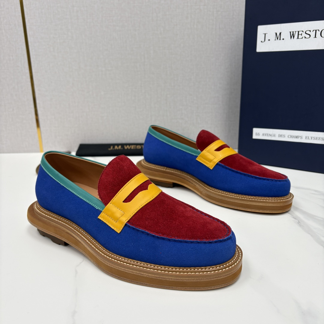 💋💍J.M.Westo*n 威士-顿 sacai × J.M.Weston 联名乐福鞋皮鞋 百年匠艺与先