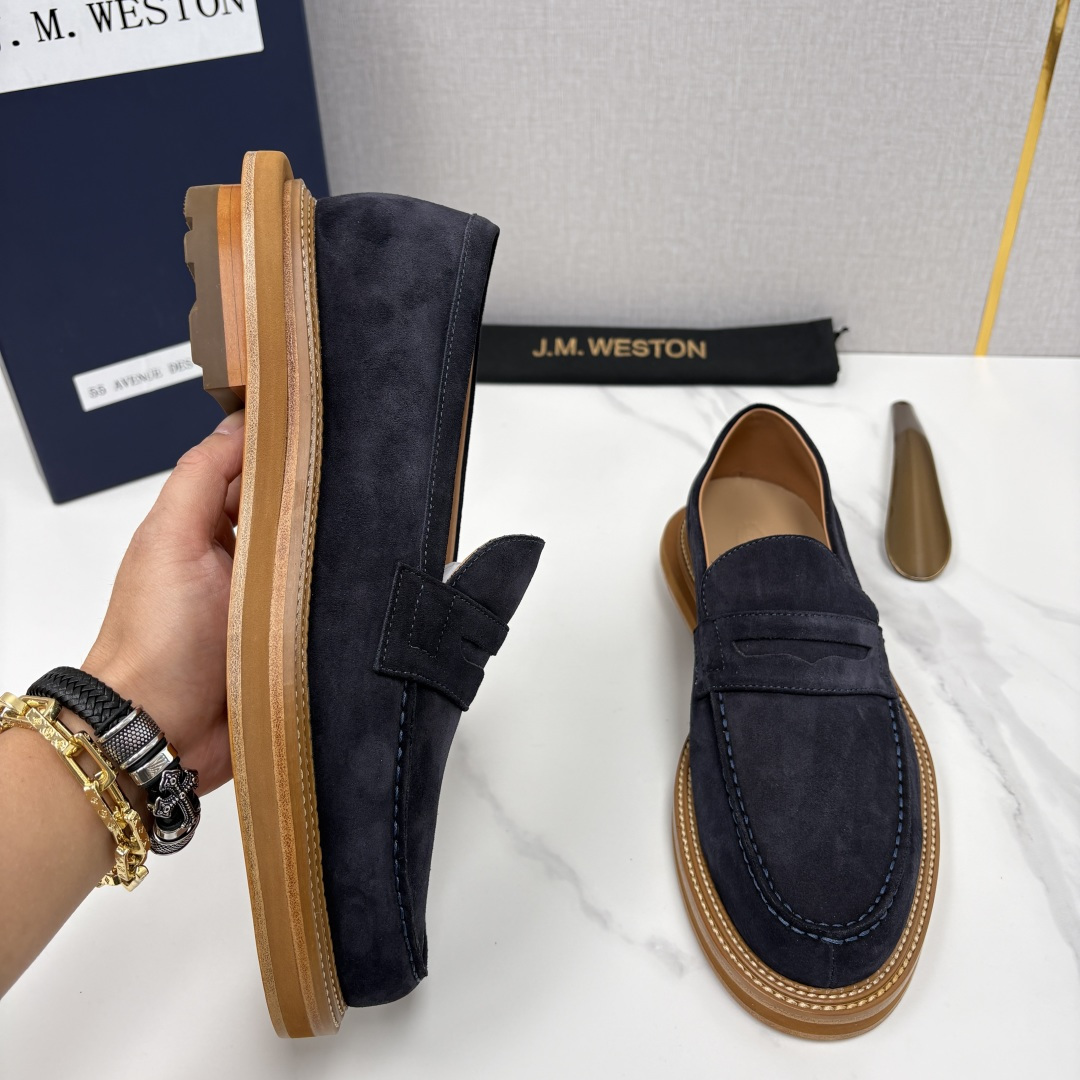 💋💍J.M.Westo*n 威士-顿 sacai × J.M.Weston 联名乐福鞋皮鞋 百年匠艺与先