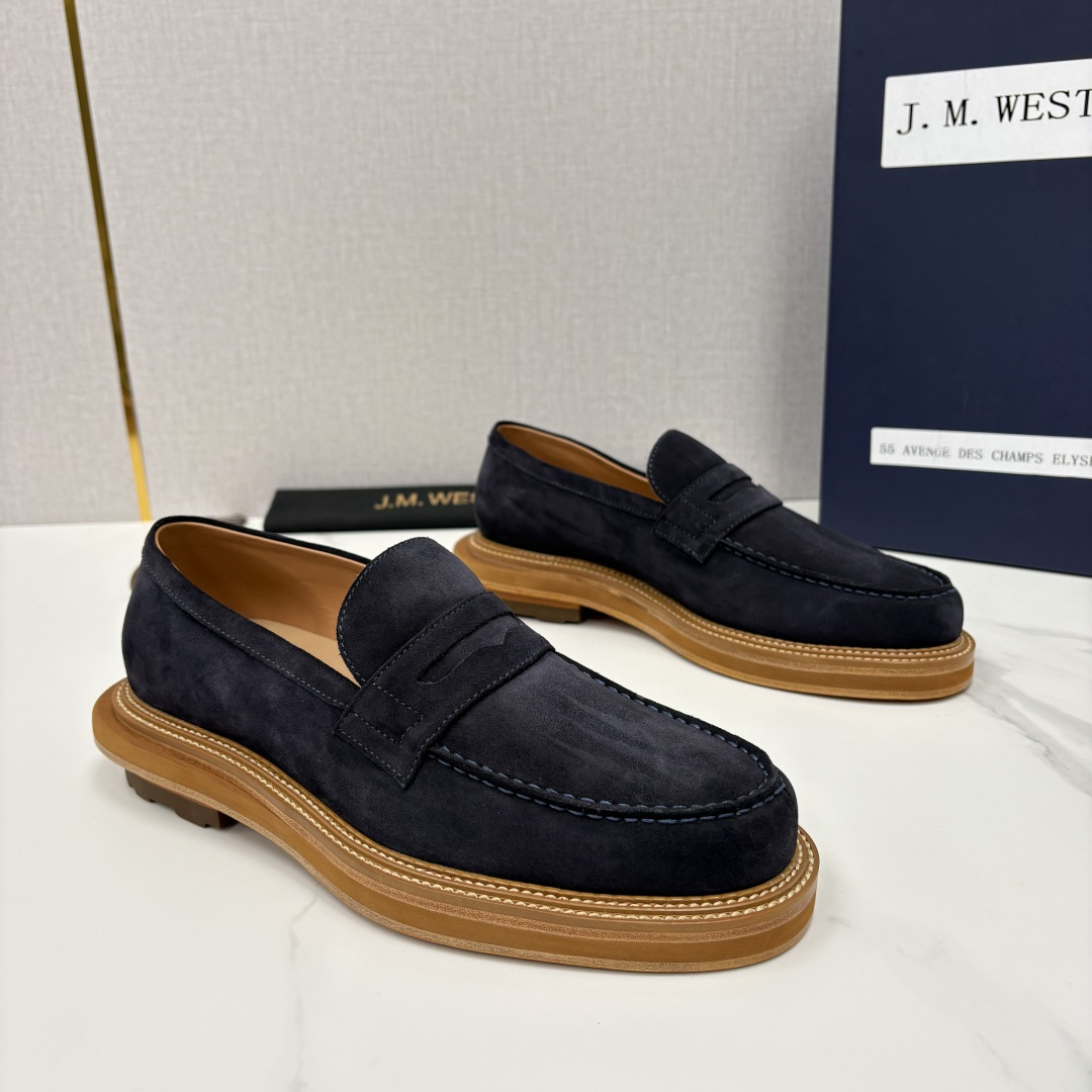 💋💍J.M.Westo*n 威士-顿 sacai × J.M.Weston 联名乐福鞋皮鞋 百年匠艺与先