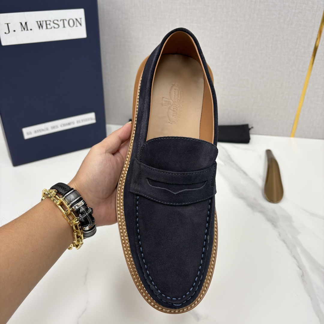 💋💍J.M.Westo*n 威士-顿 sacai × J.M.Weston 联名乐福鞋皮鞋 百年匠艺与先