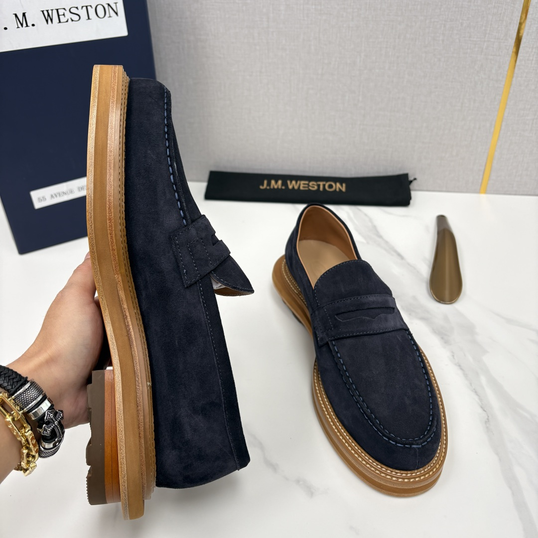 💋💍J.M.Westo*n 威士-顿 sacai × J.M.Weston 联名乐福鞋皮鞋 百年匠艺与先