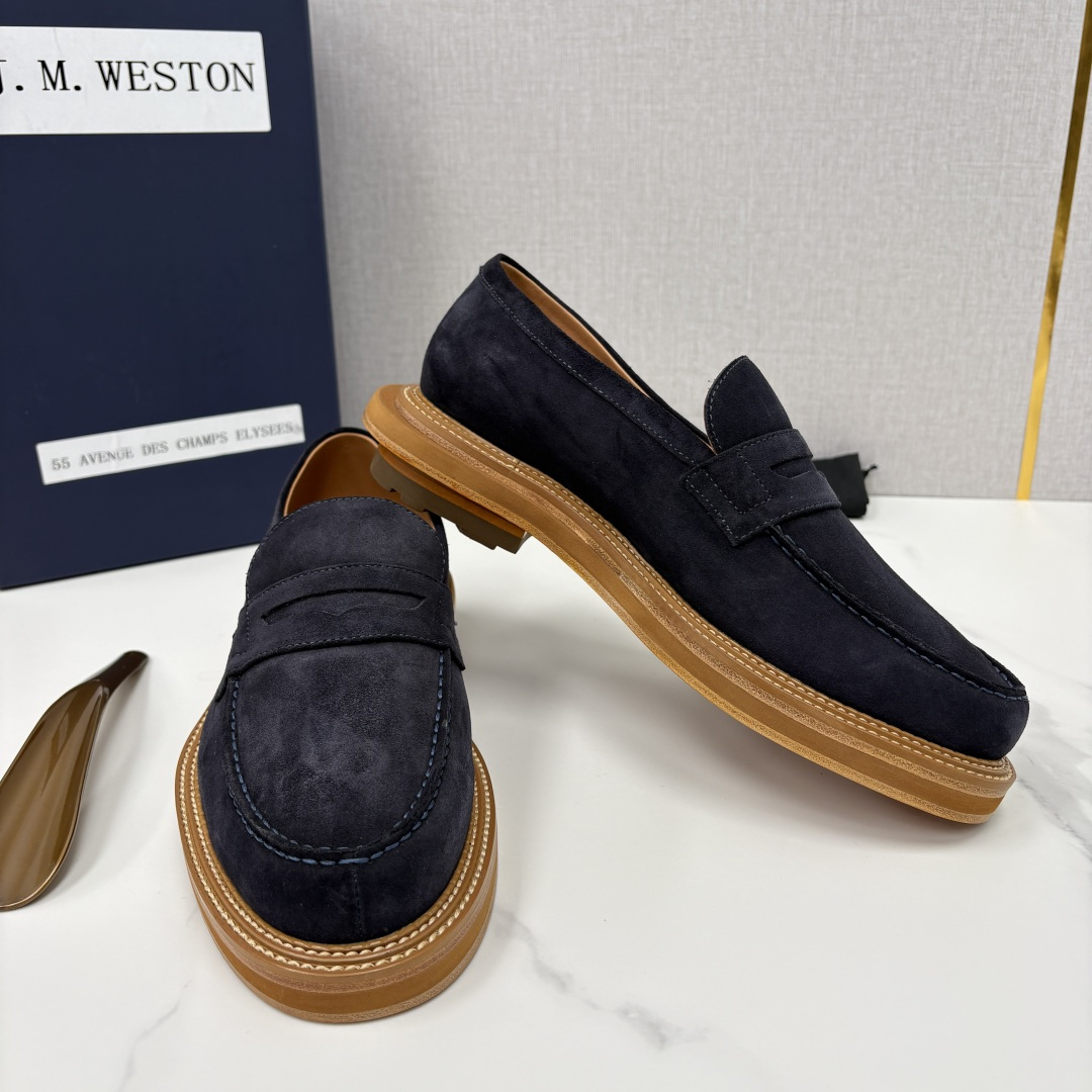 💋💍J.M.Westo*n 威士-顿 sacai × J.M.Weston 联名乐福鞋皮鞋 百年匠艺与先