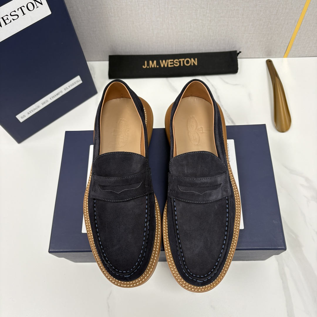 💋💍J.M.Westo*n 威士-顿 sacai × J.M.Weston 联名乐福鞋皮鞋 百年匠艺与先