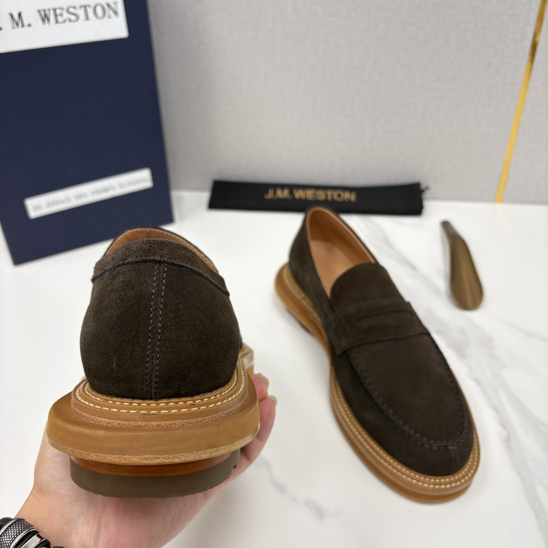 💋💍J.M.Westo*n 威士-顿 sacai × J.M.Weston 联名乐福鞋皮鞋 百年匠艺与先