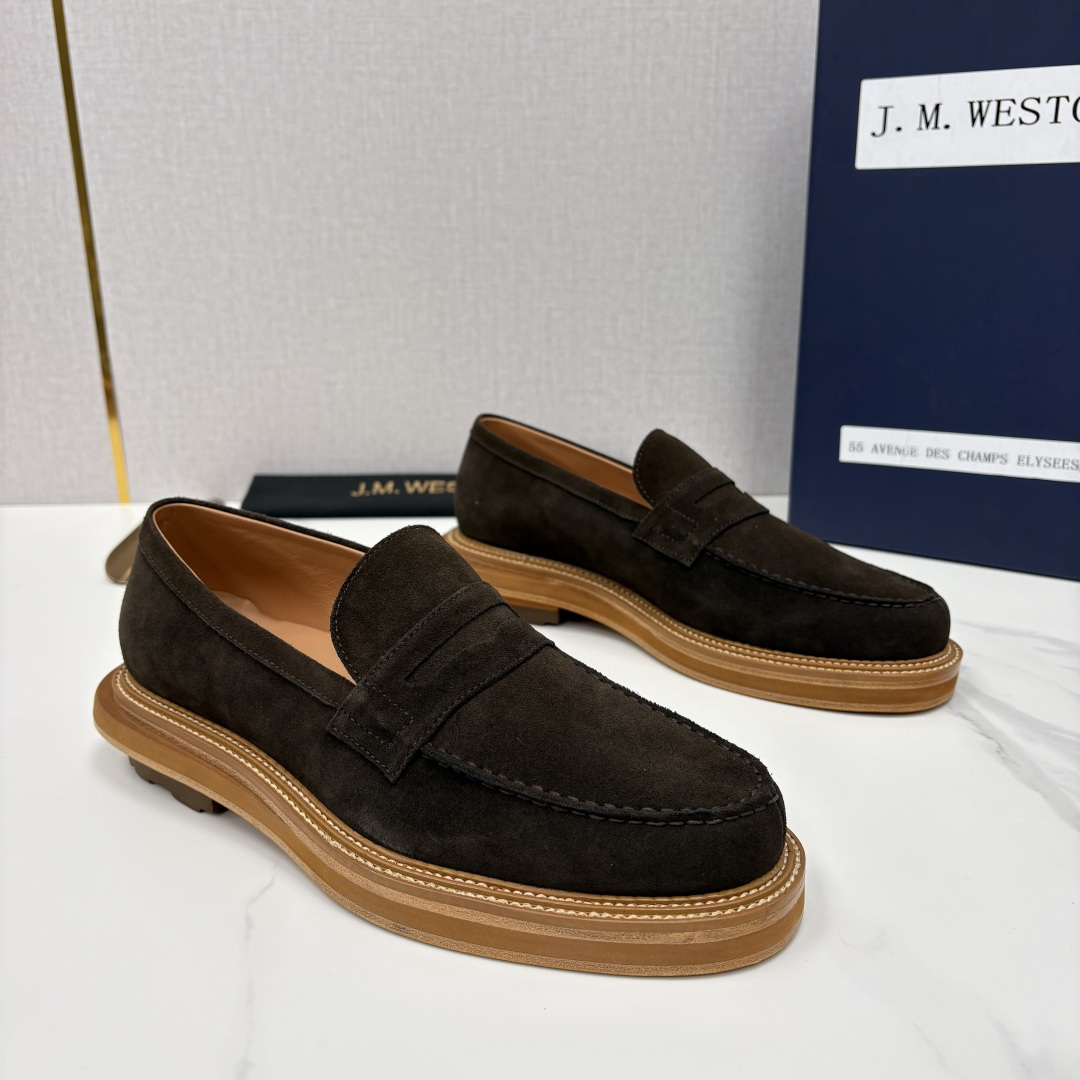 💋💍J.M.Westo*n 威士-顿 sacai × J.M.Weston 联名乐福鞋皮鞋 百年匠艺与先