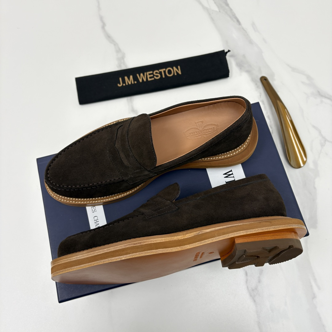 💋💍J.M.Westo*n 威士-顿 sacai × J.M.Weston 联名乐福鞋皮鞋 百年匠艺与先