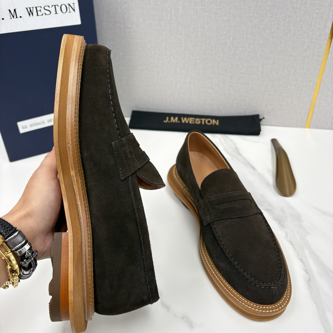 💋💍J.M.Westo*n 威士-顿 sacai × J.M.Weston 联名乐福鞋皮鞋 百年匠艺与先