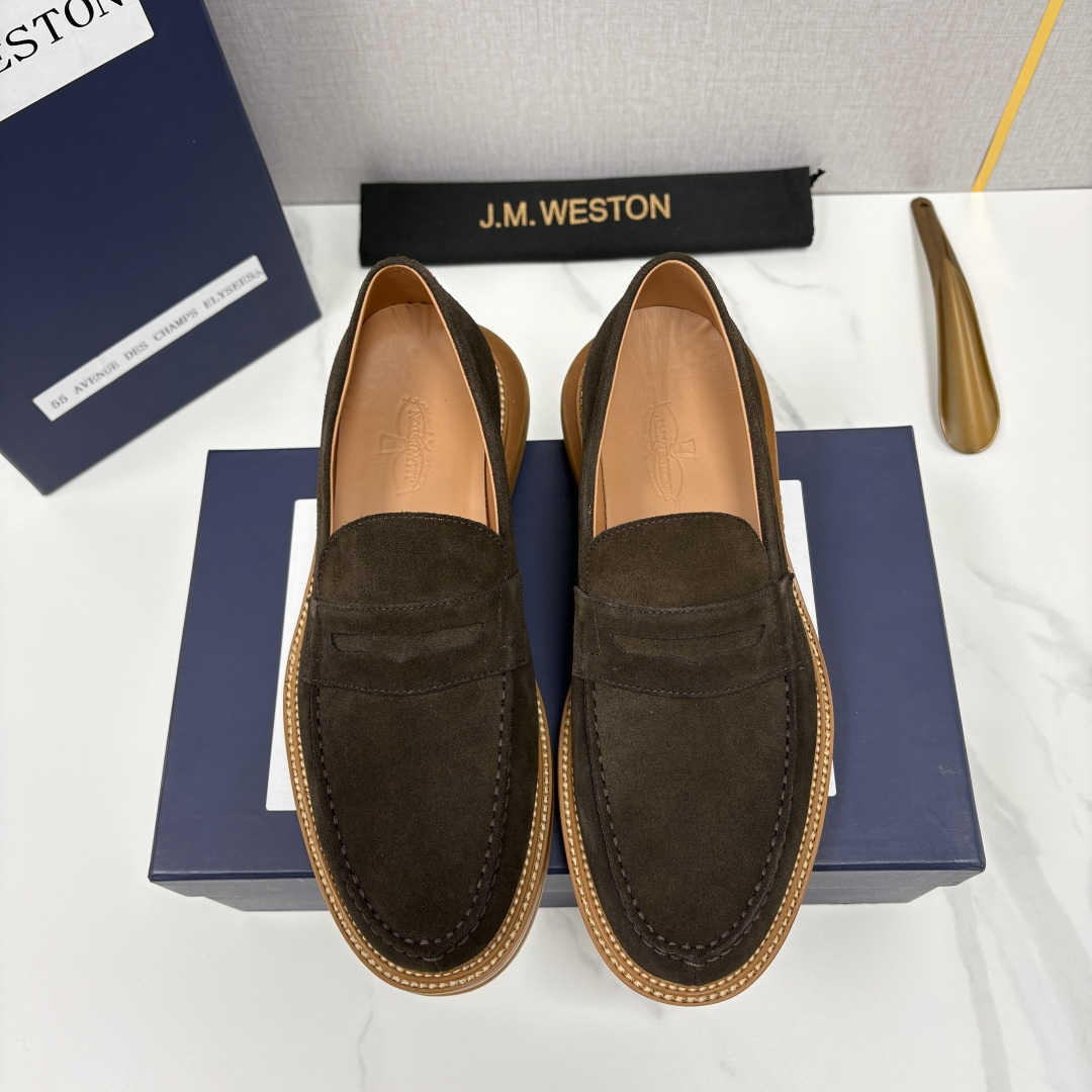 💋💍J.M.Westo*n 威士-顿 sacai × J.M.Weston 联名乐福鞋皮鞋 百年匠艺与先