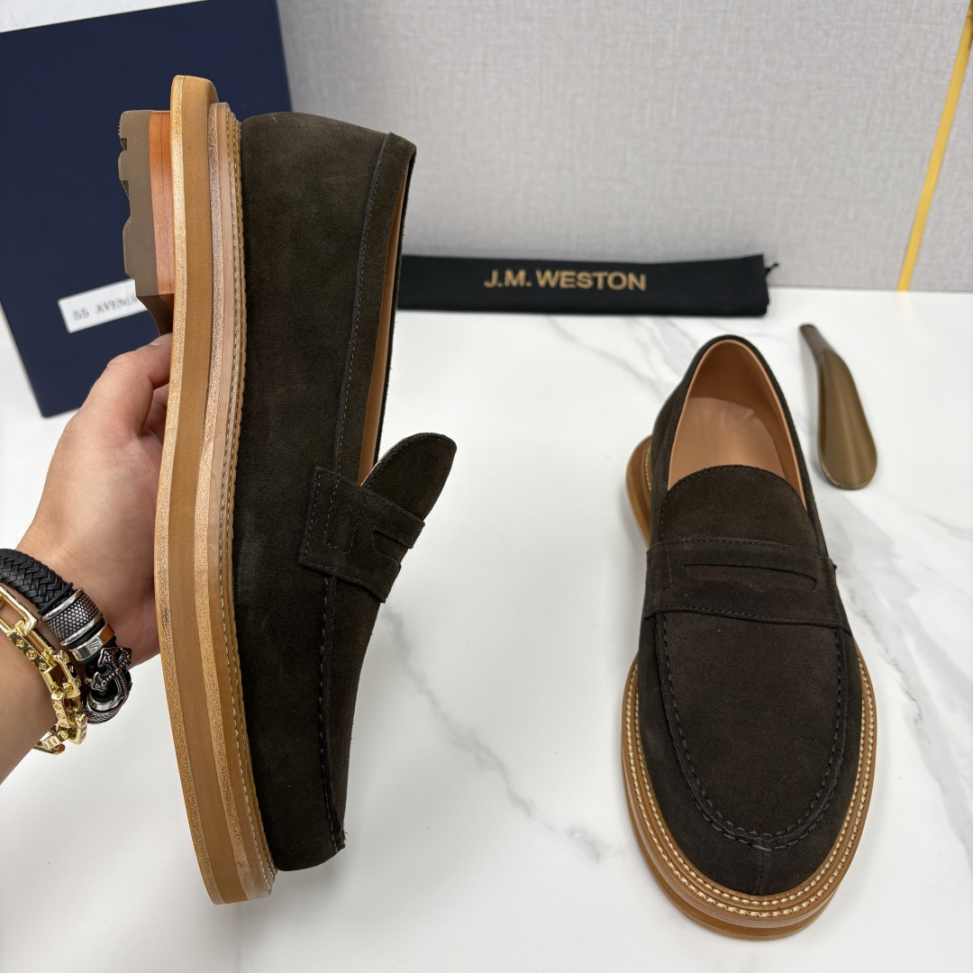 💋💍J.M.Westo*n 威士-顿 sacai × J.M.Weston 联名乐福鞋皮鞋 百年匠艺与先