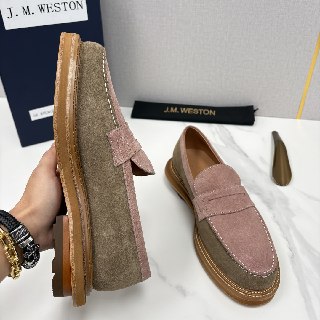 💋💍J.M.Westo*n 威士-顿 sacai × J.M.Weston 联名乐福鞋皮鞋 百年匠艺与先