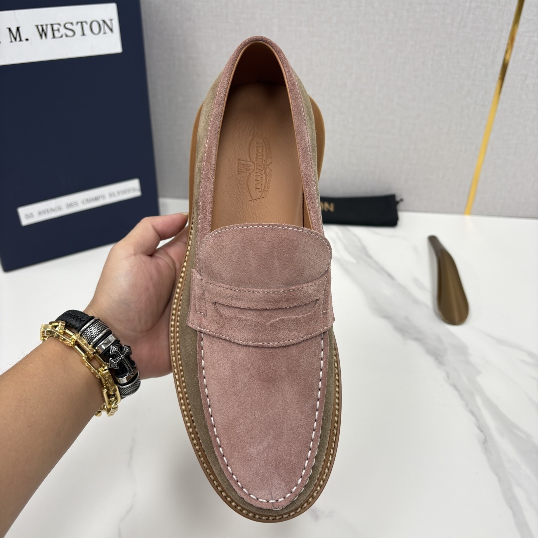 💋💍J.M.Westo*n 威士-顿 sacai × J.M.Weston 联名乐福鞋皮鞋 百年匠艺与先