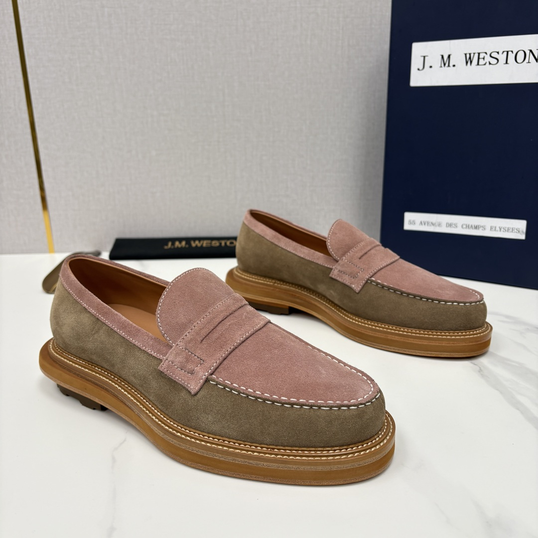 💋💍J.M.Westo*n 威士-顿 sacai × J.M.Weston 联名乐福鞋皮鞋 百年匠艺与先