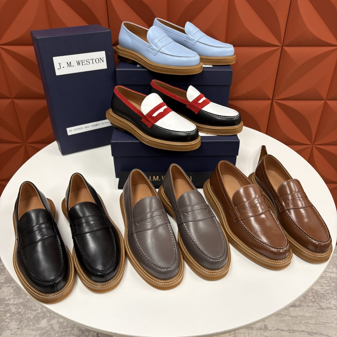 💋💍J.M.Westo*n 威士-顿 sacai × J.M.Weston 联名乐福鞋皮鞋 百年匠艺与先