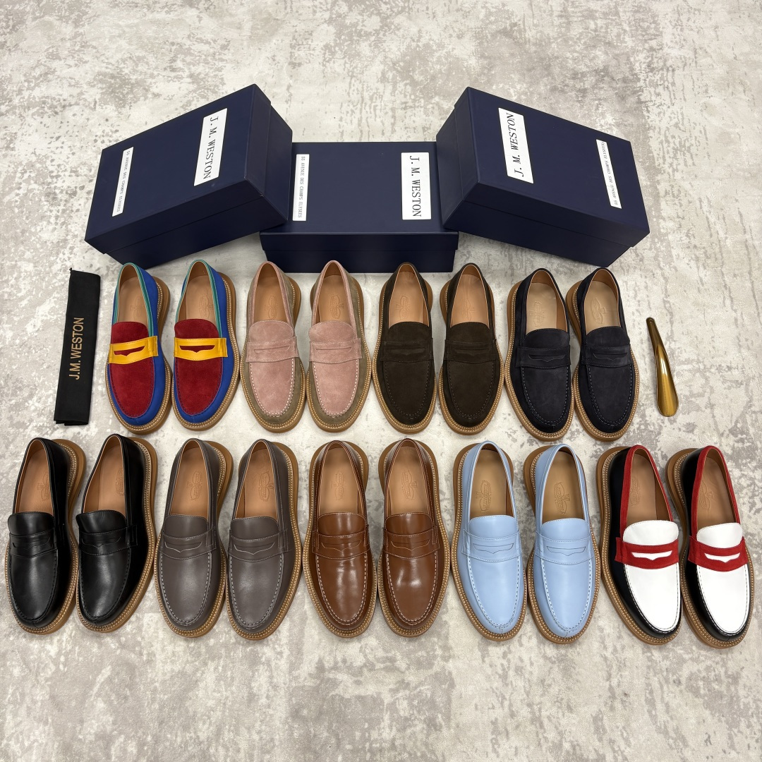💋💍J.M.Westo*n 威士-顿 sacai × J.M.Weston 联名乐福鞋皮鞋 百年匠艺与先