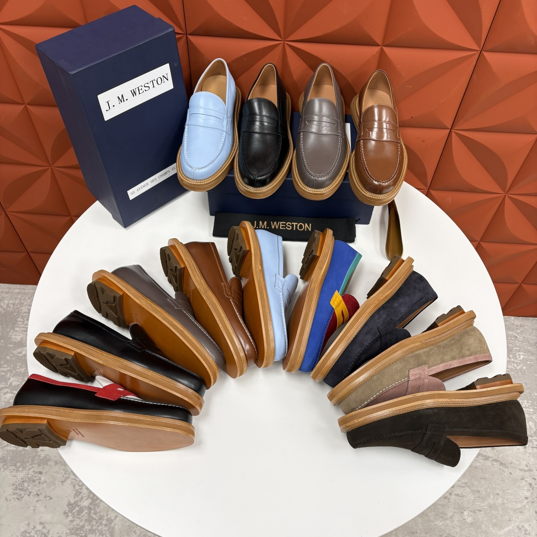 💋💍J.M.Westo*n 威士-顿 sacai × J.M.Weston 联名乐福鞋皮鞋 百年匠艺与先