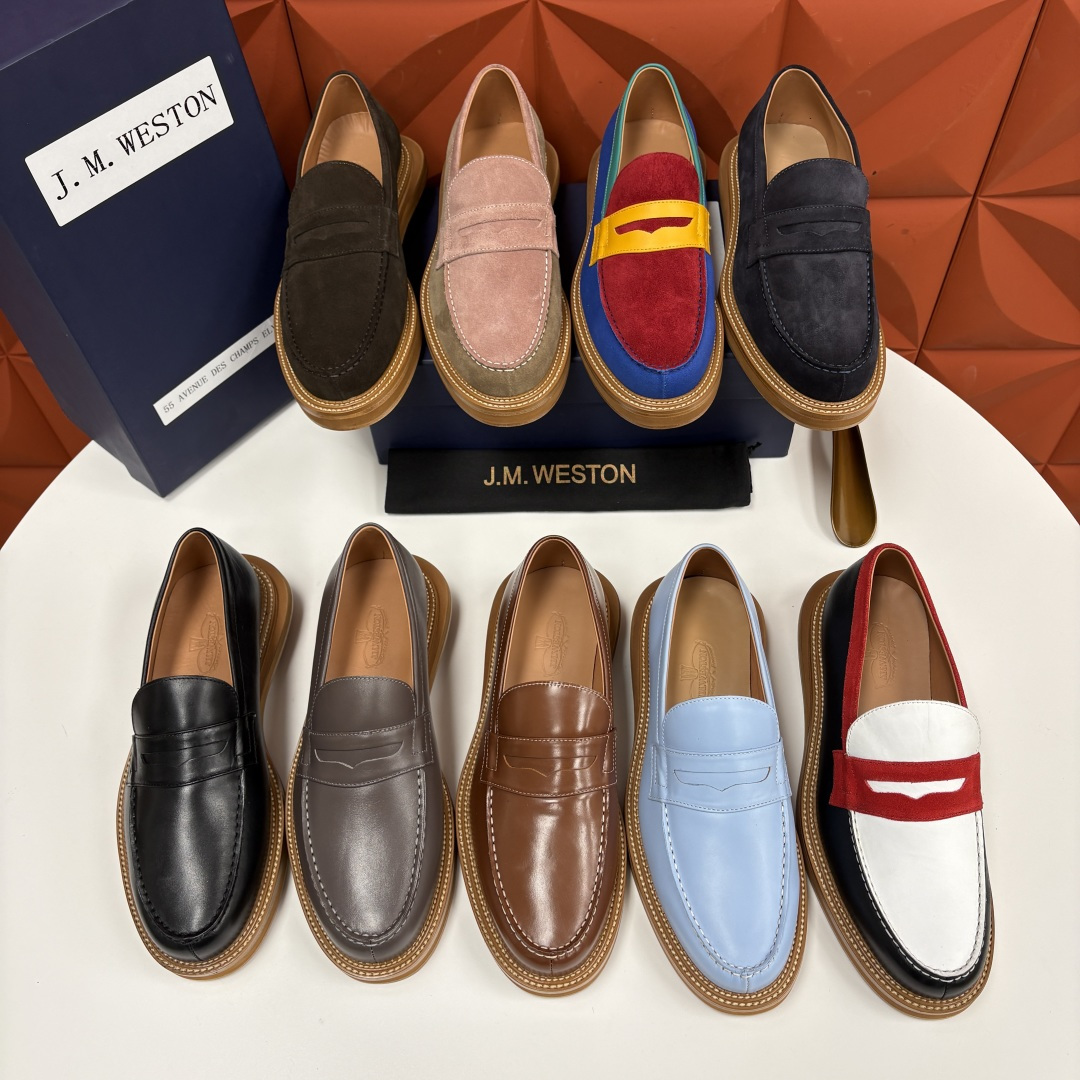 💋💍J.M.Westo*n 威士-顿 sacai × J.M.Weston 联名乐福鞋皮鞋 百年匠艺与先