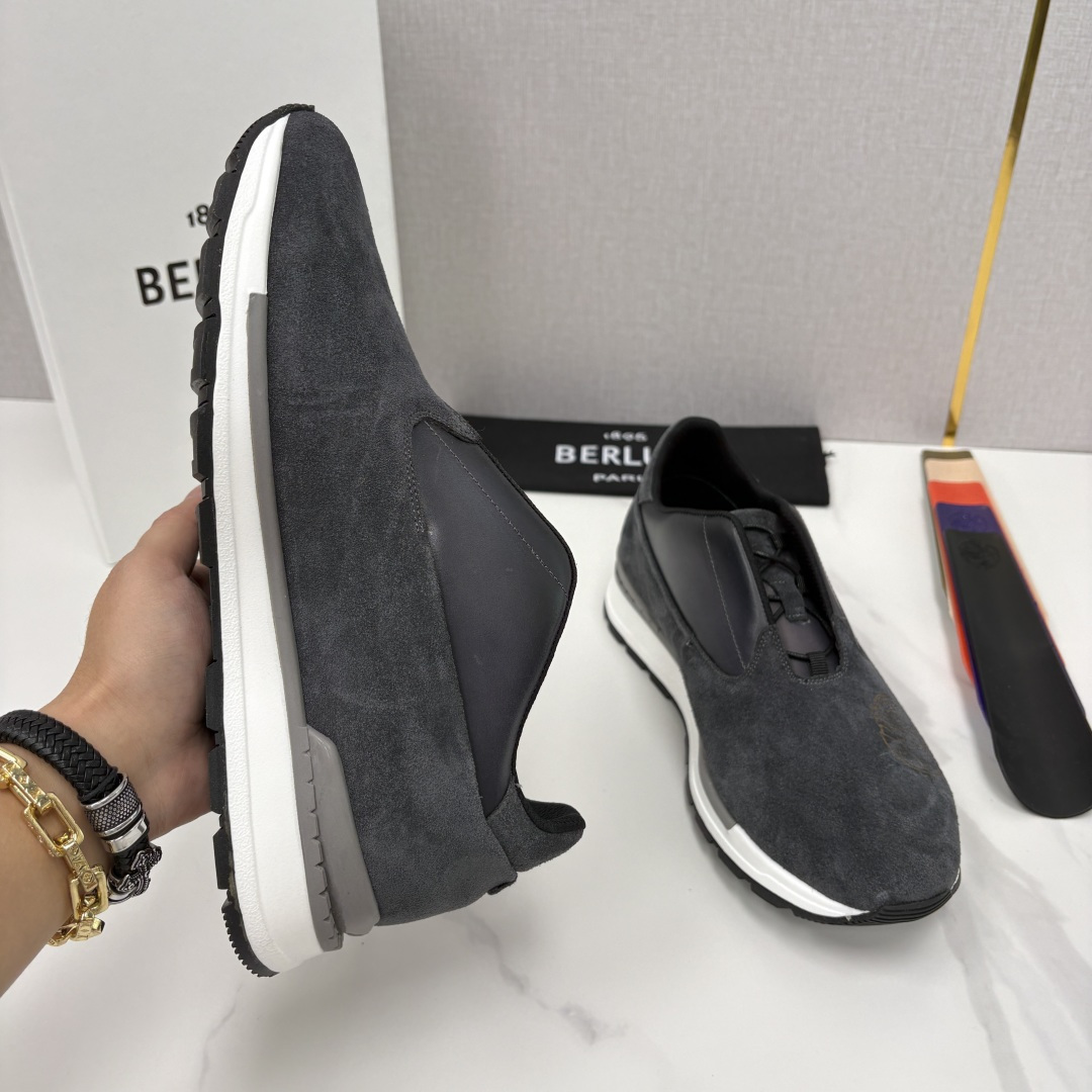 💋💍Berlut* 布鲁提 升级版第四代私模大底 Fast Track皮革运动鞋 官方定制款 13,50