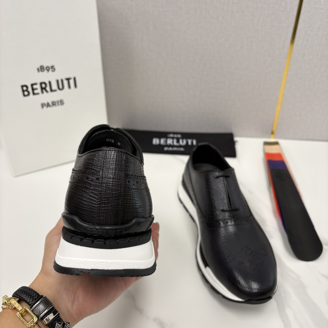 💋💍Berlut* 布鲁提 升级版第四代私模大底 Fast Track皮革运动鞋 官方 24,600 最