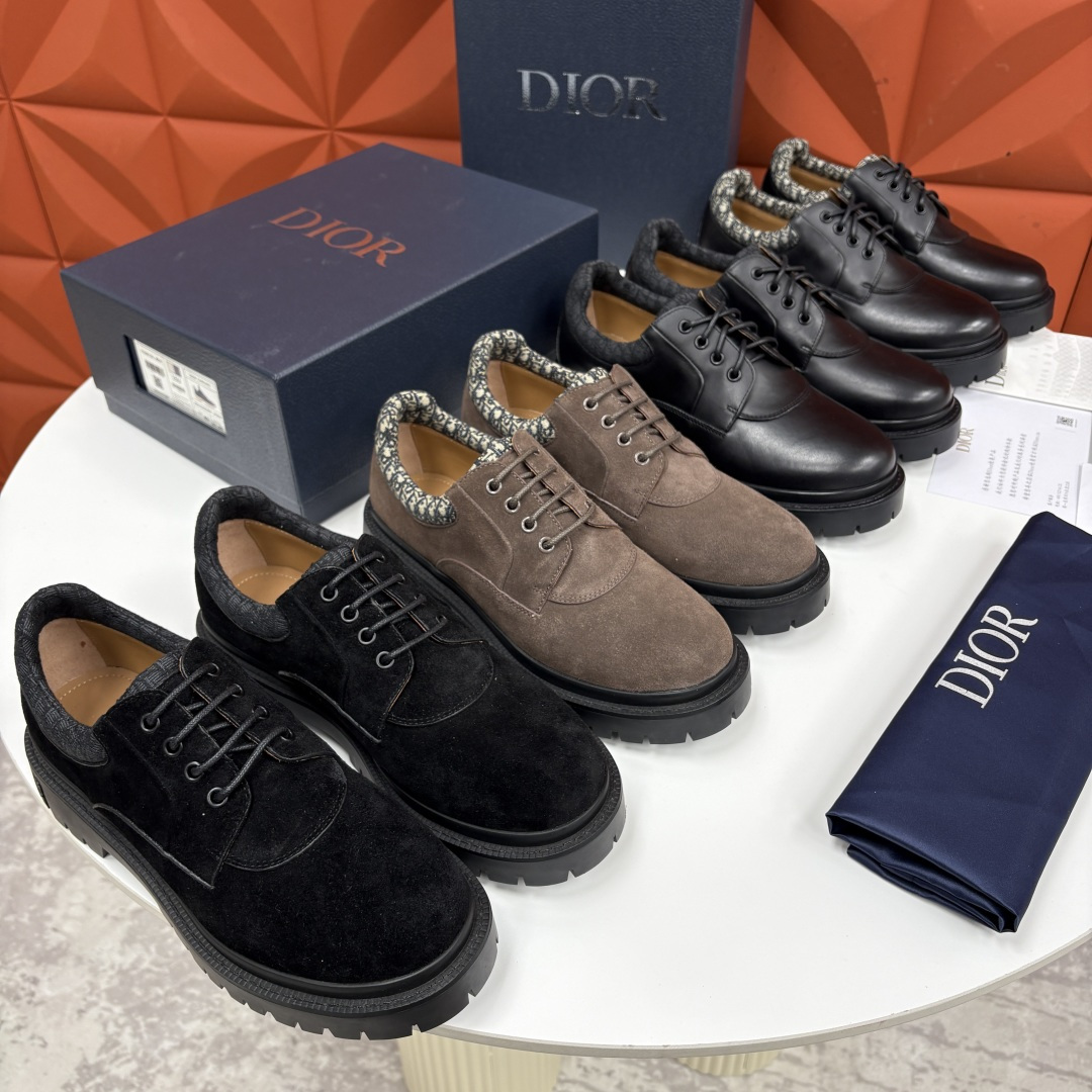 💋💍CD家新品 迪-奥 DIO* Explorer III 德比鞋 男士厚底鞋皮鞋 高奢与街头的完美融合