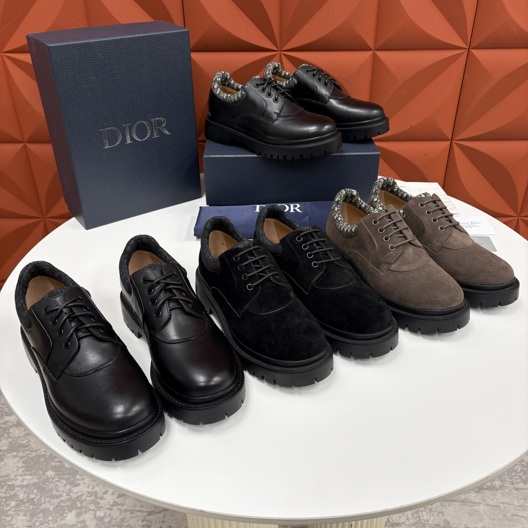 💋💍CD家新品 迪-奥 DIO* Explorer III 德比鞋 男士厚底鞋皮鞋 高奢与街头的完美融合